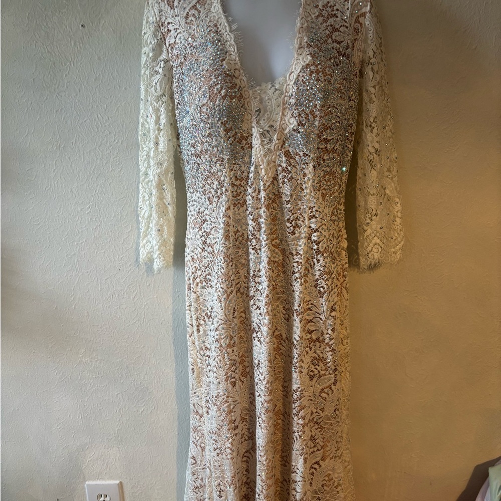 Jovani Lace Dress with crystals size 12